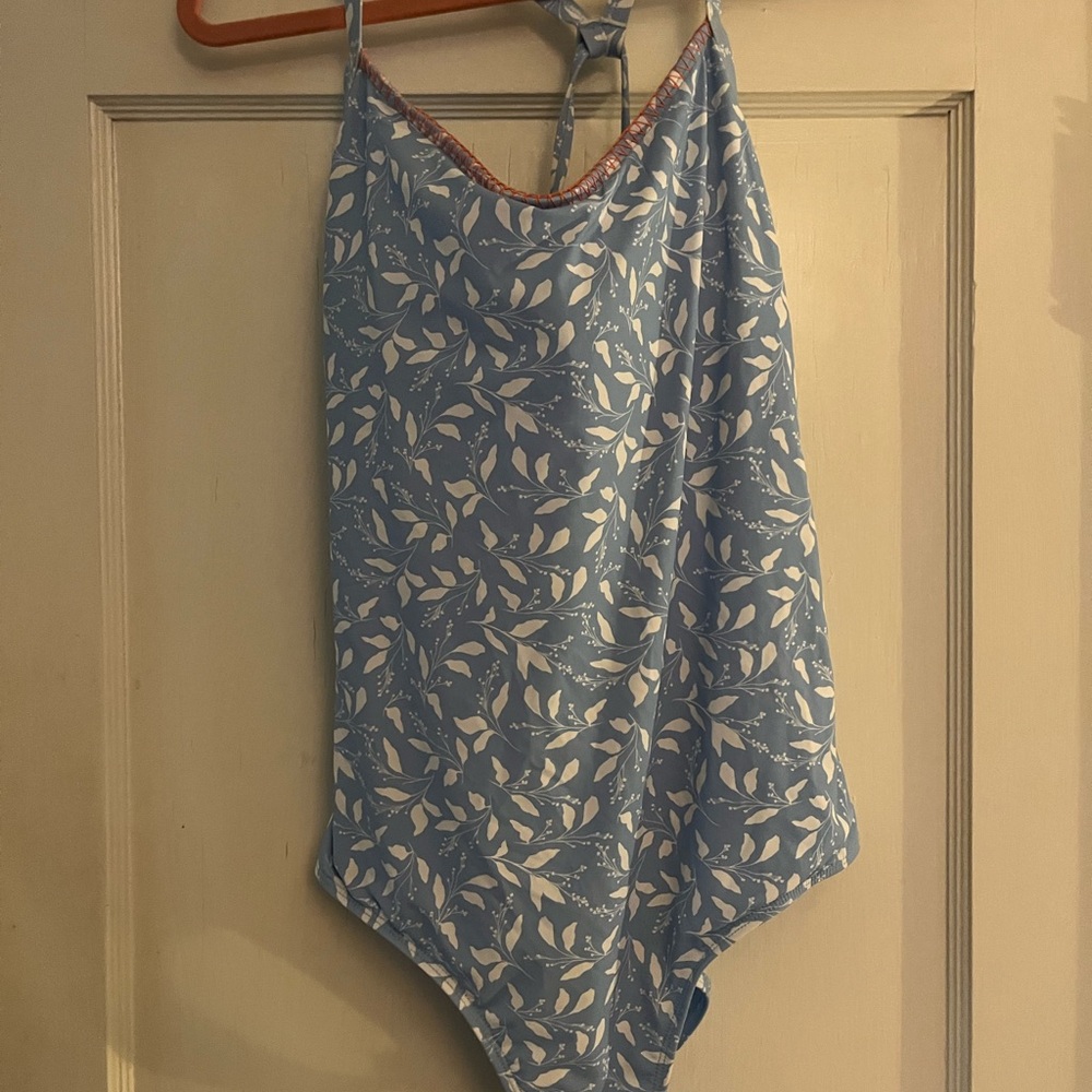 Body Glove Blue and White One Piece Swimsuit